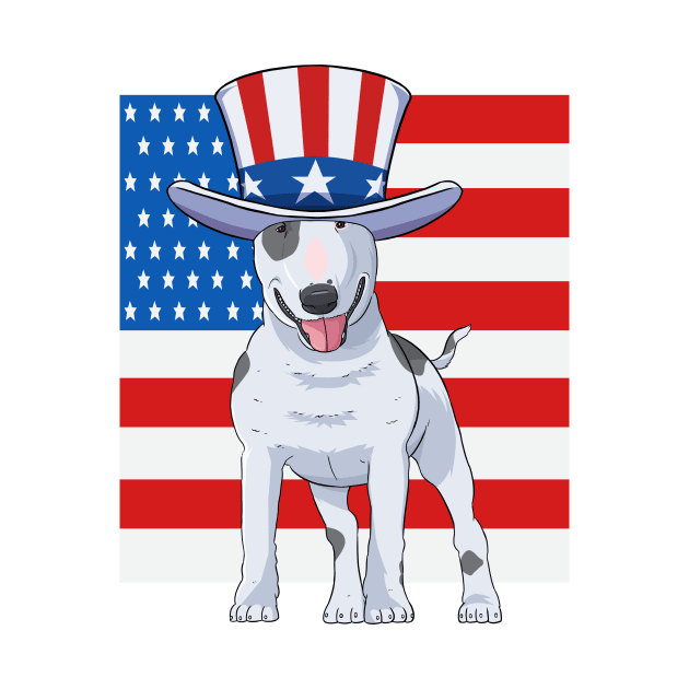 Bull Terrier 4th Of July by Noseking