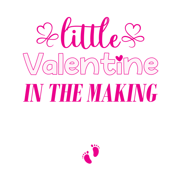 Little Valentine In The Making: Cute Valentine's Day Gift For Pregnancy Announcement by Designer Ael