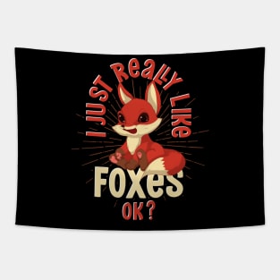 Wildlife Funny Fox Lover Nature Forest Animal Fox Tapestry