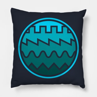 Synthesizer Waveform Gradient Pillow