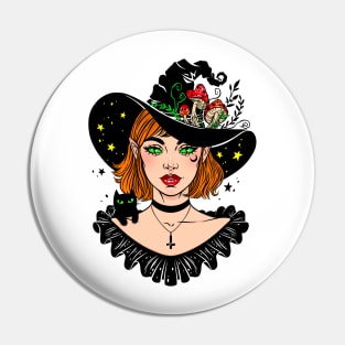 Fly agaric witch Pin