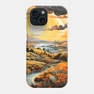 Countryside Concept Abstract Colorful Scenery Painting Phone Case