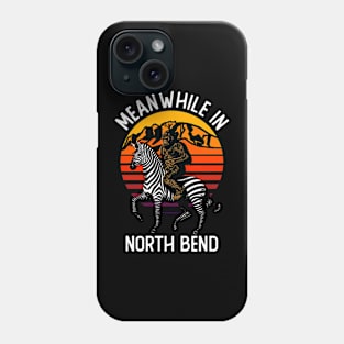 Bigfoot Riding A Zebra Meanwhile In North Bend Phone Case