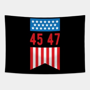 45 47 Trump 2024 - President Trump 2024 American Flag 45 47 Tapestry