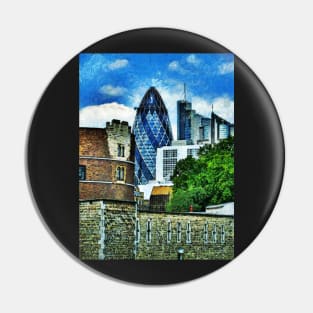 The London Gherkin Pin