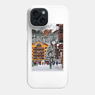 Les Arcs Arc 1950 French Alps France Phone Case