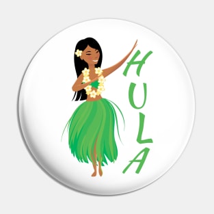 Hawaiian hula dancing girl. Pin