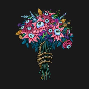 spooky eyeball bouquet T-Shirt