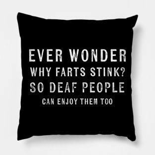 Funny Farting Joke and Sarcastic Humor Flatulence Pillow