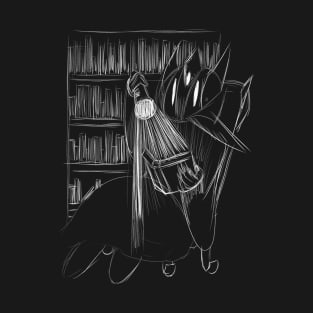 Reading a book in the dark T-Shirt