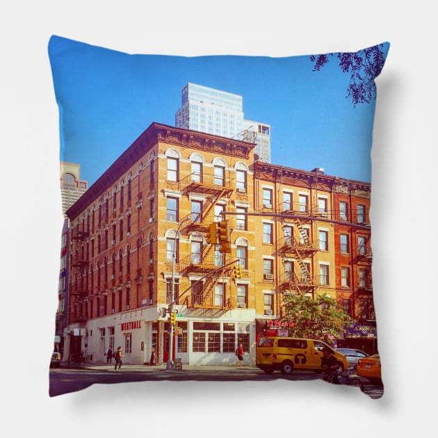 Hell’s Kitchen, Manhattan, NYC Pillow by eleonoraingrid