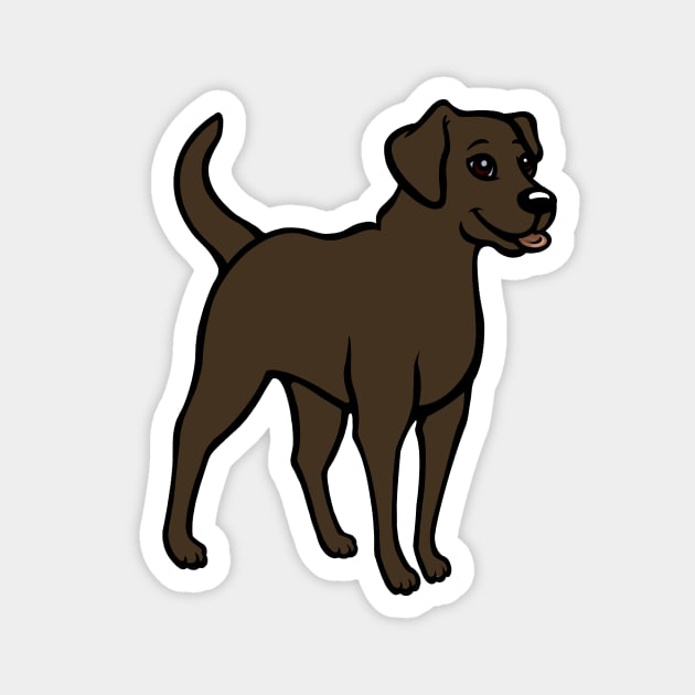 Chocolate Labrador Retriever Magnet by RJKpoyp