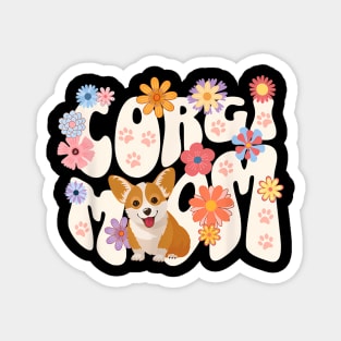 Cute Corgi Dog Mom Women Magnet