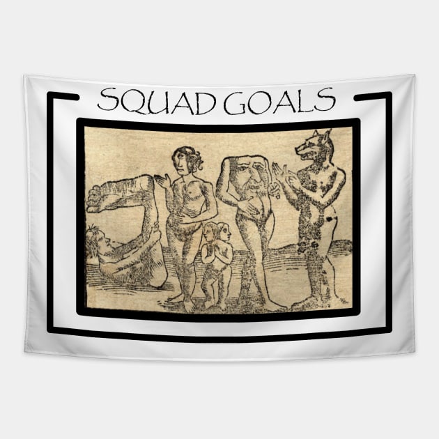 Medieval Squad Goals Tapestry by Cepea