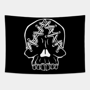 Symbolic vector image of a skull Tapestry