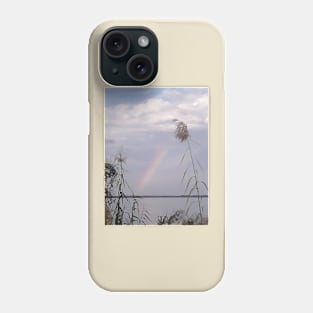 Rainbow Over Lake Phone Case