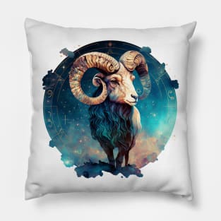 Aries Zodiac Sign Pillow