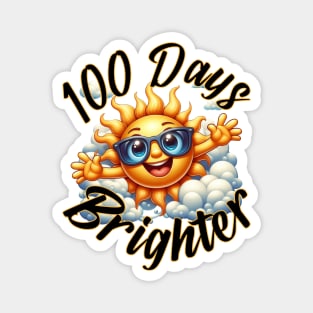 100 Days Brighter - School Milestone Celebration Magnet