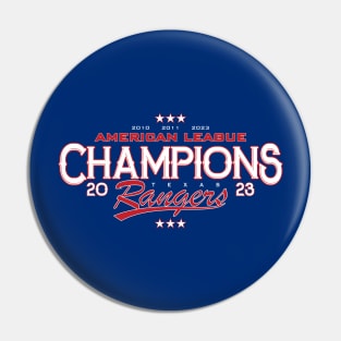 American League Champions 2023 - Texas Pin