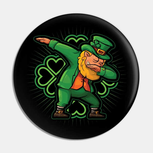 Dabbing Leprechaun Funny Dab St Patricks Day Pin by aneisha