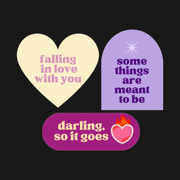 Can't Help Falling In Love - Sticker Pack by ehmacarena-art