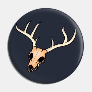 Cartoon Deer Skull Pin