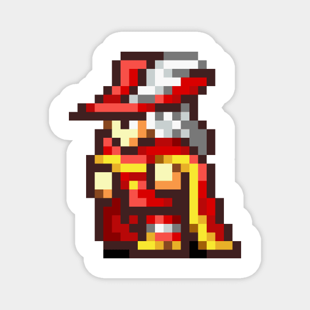 Red Mage Class Magnet by SpriteGuy95