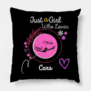 just a girl who loves cars Pillow