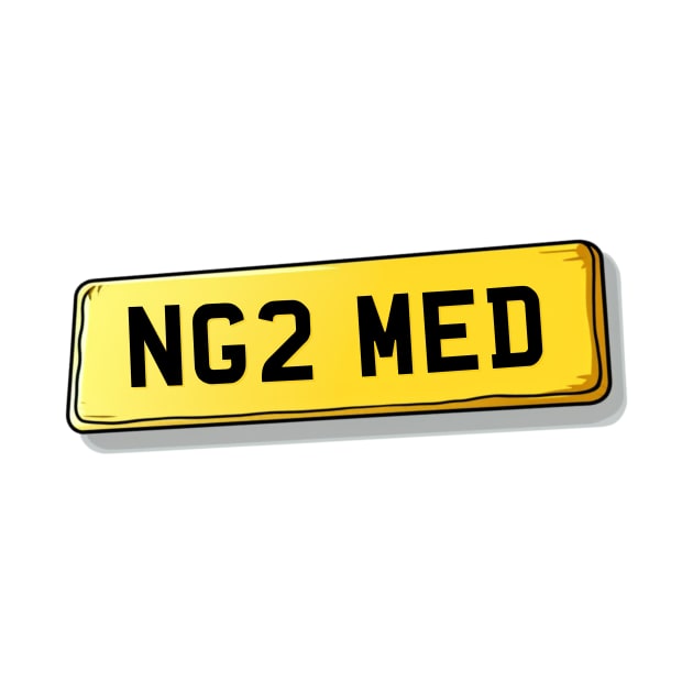 NG2 MED Meadows Number Plate by We Rowdy