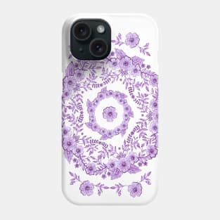 Violet Purple Rhapsody Floral Phone Case