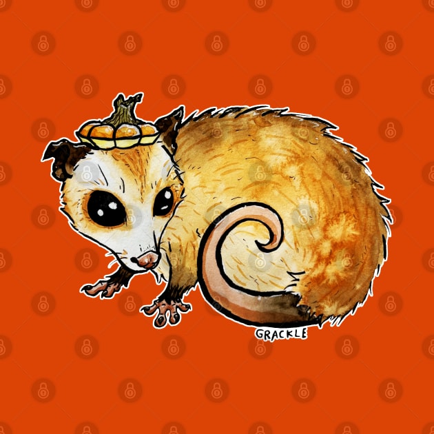 Pumpkin Spice Possum by Jan Grackle