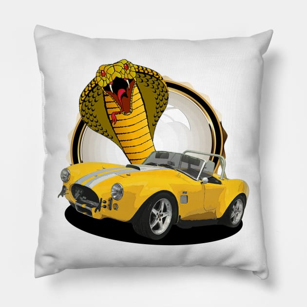 Shelby 427 Cobra Pillow by Wilcox PhotoArt