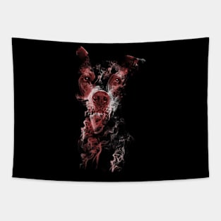 Staffie in the Smoke // Bilcos Designs T-Shirt Tapestry