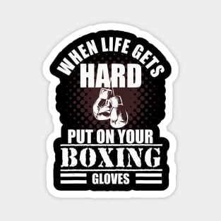 Cool Kickboxing and Boxing Saying Magnet