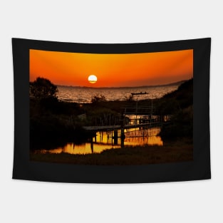 Sunset in Koronissia - Arta, Epirus Tapestry