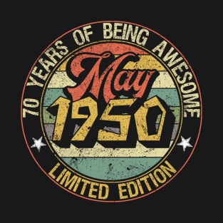 born May 1950 Vintage Gift T-Shirt