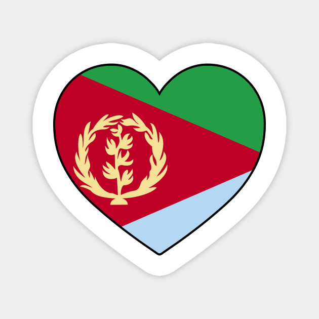 Heart - Eritrea _100 Magnet by Tridaak