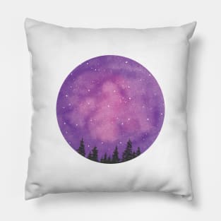 Purple galaxy Pillow