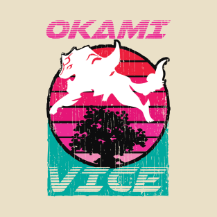 Okami Vice - Miami Vice and Okami Mashup T-Shirt