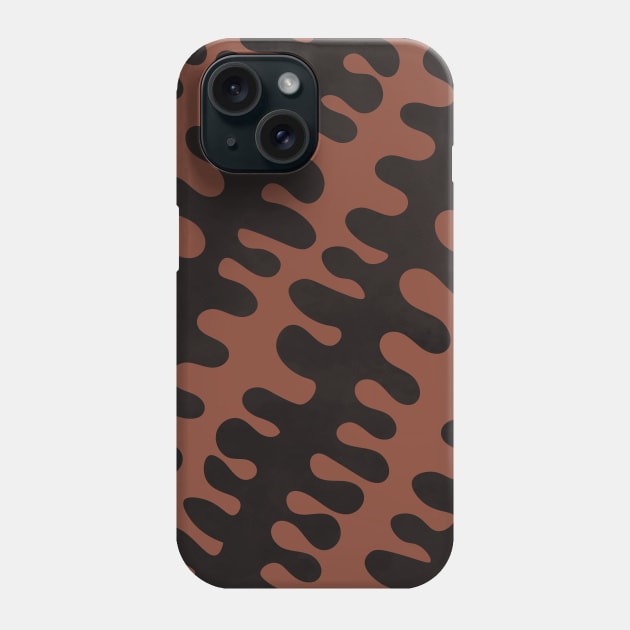 Boho Abstract Organic Wavy Shapes Phone Case by Colorable