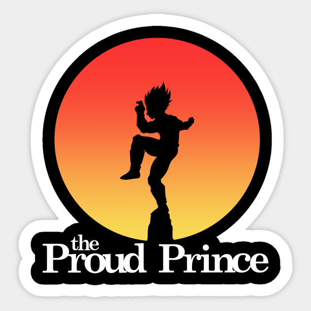 The Proud Prince - Dragonball Z - Sticker | TeePublic The Proud Prince - Dragonball Z - Sticker | TeePublic