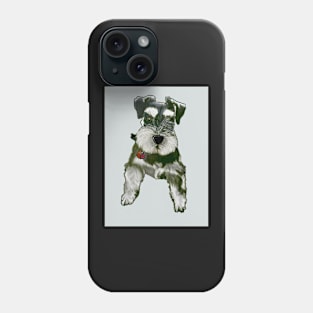 'Gigi' the Miniature Schnauzer ~ Original Artwork Phone Case