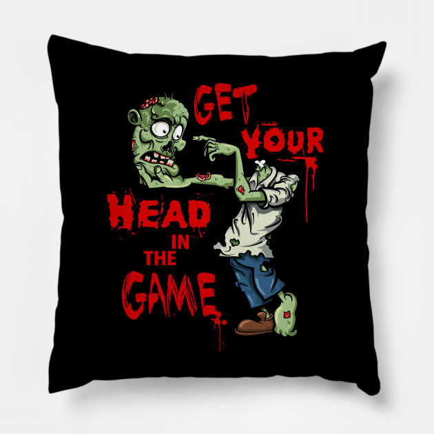Zombie Head In The Game High School Musical Pillow Teepublic