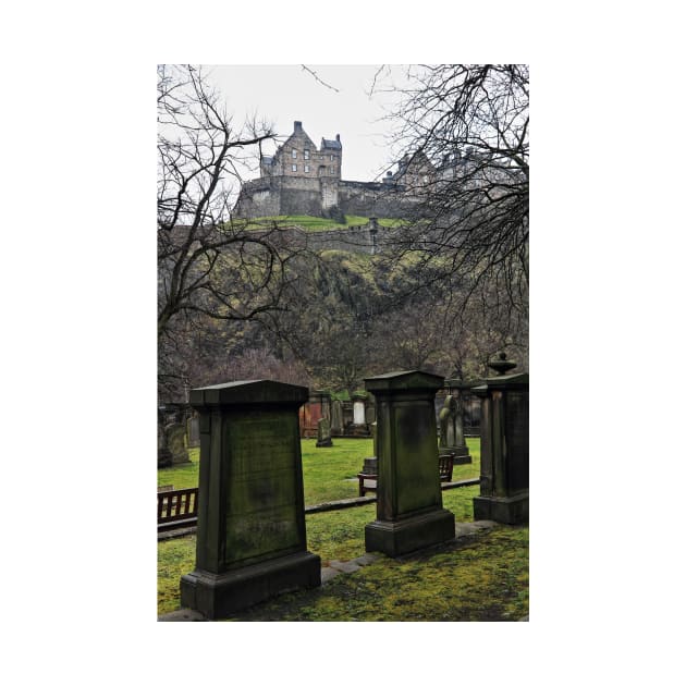 Tombstones on Saint Cuthberts Burial Ground Edinburgh - Scottland by holgermader