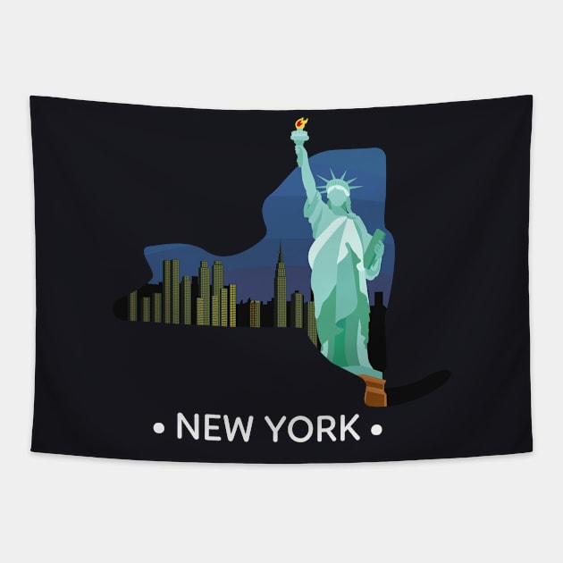 State of New York Tapestry by A Reel Keeper