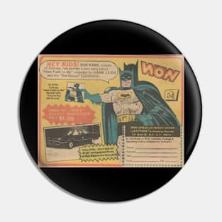 Bob Kane Singalong with Batman Pin