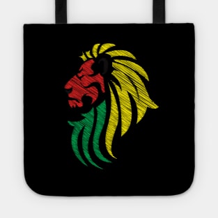 Lion Reggae Colors Cool Flag - Reggae Music DJ! Tote