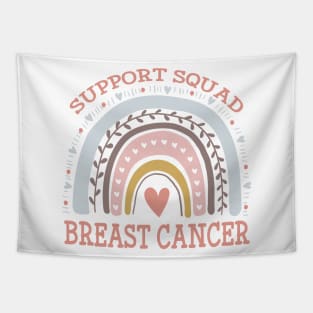 Support Squad Breast Cancer Awareness Rainbow Tapestry