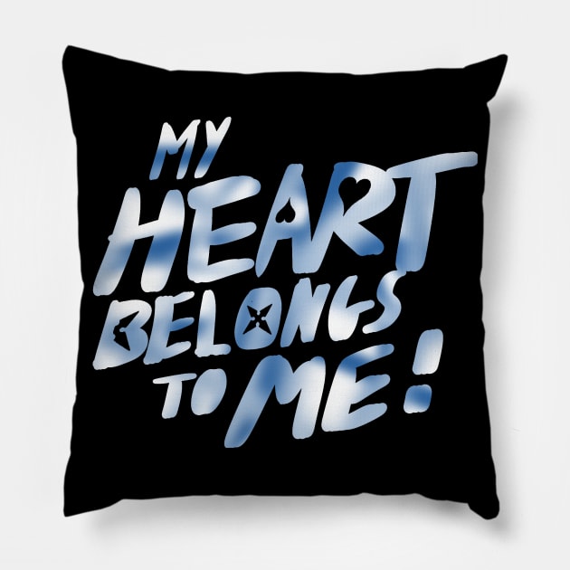 Roxas Kingdom Hearts - My Heart Belongs to Me Pillow by GysahlGreens