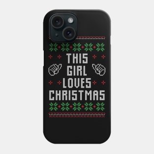 This Girl Loves Christmas Funny Christmas Phone Case